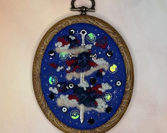 Bordado de espada abstracta / DnD / Regalos para nerds