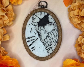 Anime Inspired Embroidery / Gifts for Geeks / Anime Art