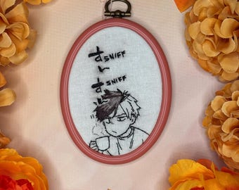 Anime Inspired Embroidery / Gifts for Geeks / Anime Art