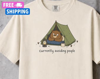 Funny Camper Gift, Introvert Camping Shirt, Anti-Social Humor Outdoor Lover Tee, Camping Gift, Adventure Shirt, Funny Camping Sweatshirt