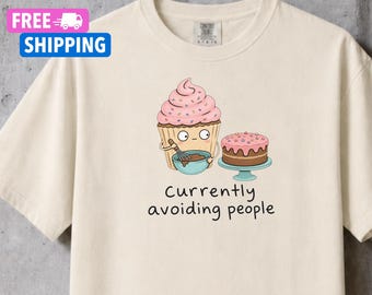 Funny Baker Gift, Homebody Gift, Introvert Baking Shirt, Baking Lover Tee, Cozy Hobby Shirt, Anti-Social Humor, Home Baker Cake Lover Shirt