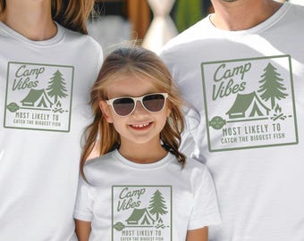Group Camping Tshirts Custom Family Trip Shirt Most Likely To Group Trip T-Shirts Funny Camping Friends Group Tees Personalized Camp Shirts