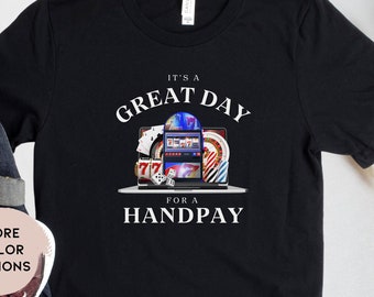 Lucky Gambling Shirt Casino Lover T-Shirt Slot Machine Tshirt for Poker Night Black Jack Casino Shirt Casino Table Games Gambler Shirt Gift