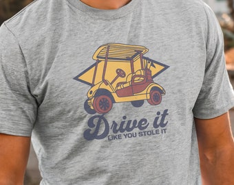 Vintage Style Golf Shirt Funny Golfer Tee Golfing t-shirt Golf Cart tshirt gift for Father's Day Dad Golf enthusiast shirt Golf lover tee