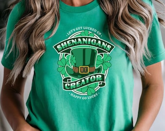 Shenanigans Creator - St. Patty's Day Group Shirts for Saint Patrick's Day Shenanigans Crew Matching St Patricks Day tshirts