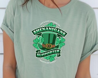 Shenanigans Supporter - St. Patty's Day Group Shirts for Saint Patrick's Day Shenanigans Crew Matching St Patricks Day tshirts