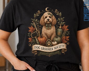 Halloween Dog Groomer Shirt, Dog Groomer Gift, Pet Groomer Tee, Animal Groomer Shirt, Grooming Salon Apparel, Dog Stylist Shirt, Groomer