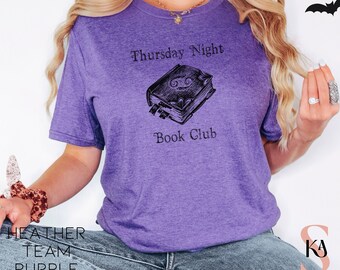 Vintage Style Halloween Book Club T-shirt Spell Book Club funny Halloween tshirt Fall shirt Halloween shirt Gift Spooky Halloween Party tee