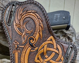 Custom leather holster NOT FOR SALE Example only order yours custom made