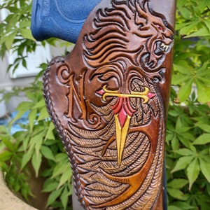 Custom leather holster, message me to order your custom made