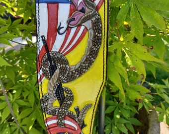 Custom leather bowie sheath message me to order yours custom made