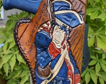 Custom leather holster NOT FOR SALE Example only order your custom made