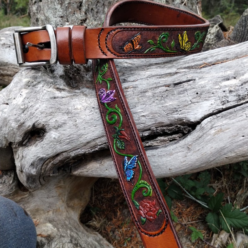 Custom Leather Belt - Etsy