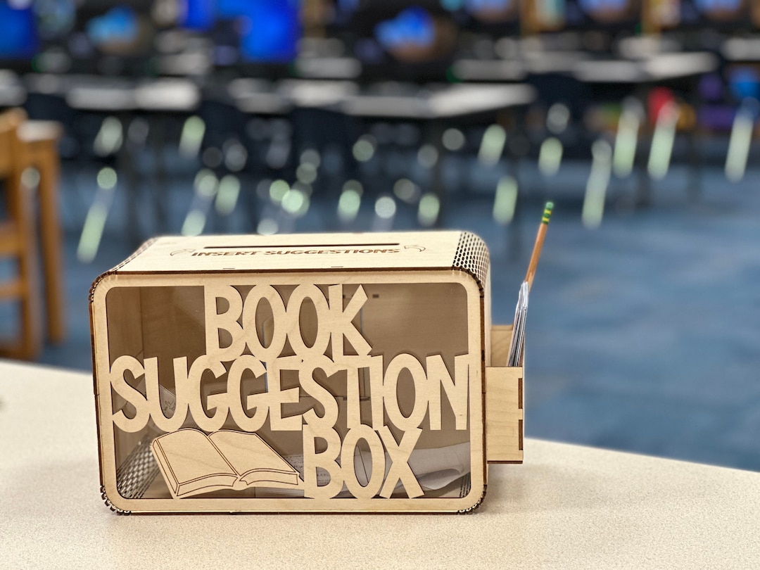Lasercut Library Book Suggestion Box Etsy