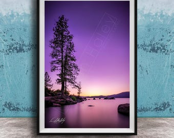 Sands Harbor Lake Print: Tranquil Sunset Scene (Limited Special Edition)