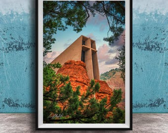 Chapel of the Holy Cross Print: Sedona Red Rock - Spiritual Wall Art