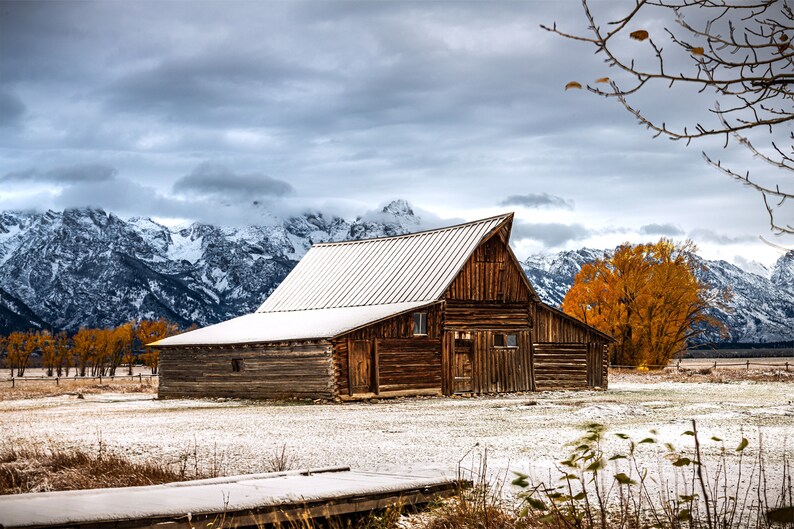 Moulton Barn, Grand Teton, Jackson Hole, Wyoming Print/canvas/acrylic/metal Etsy Ireland