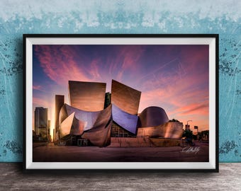 Los Angeles Landmark Print: Disney Concert Hall - Cityscape Wall Art
