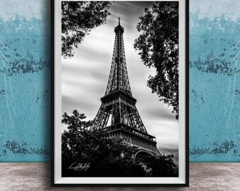 Eiffel Tower Photography Print: Paris Cityscape