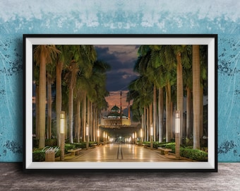 Muhammad Ali Mosque Print: Sunset Over Cairo's Citadel