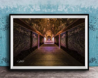 Megiddo Tunnel Wall Art: Historic Stone Passageways - Holy Land