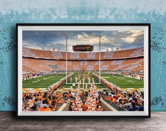 UT Vols vs Florida Gators Football Print - Neyland Stadium Rivalry
