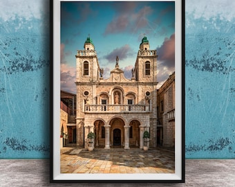 Wedding Church at Cana Photo: Historic Holy Land Stone (Framed or Unframed)