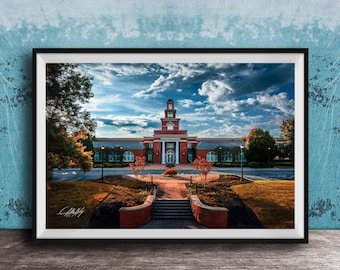 Maryville Sunrise Wall Art - Fall Leaves, Historic Building