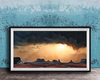 Southwest Desert Print: Monument Valley Landscape (Fine Art Photography)