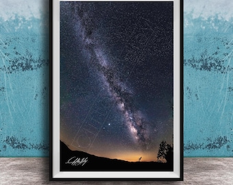 Celestial Nature Print, Milky Way and Planets (Custom Sizes)