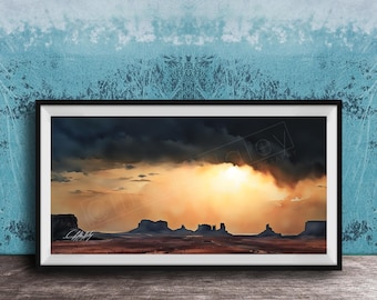 Southwest Desert Print: Monument Valley Landscape (Fine Art Photography)