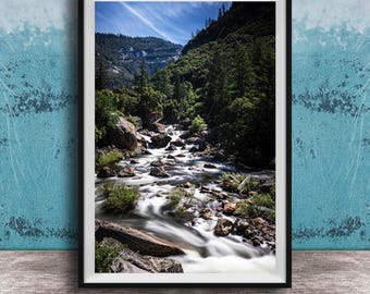 Yosemite National Park Print: Merced River View (Sunrise Landscape)