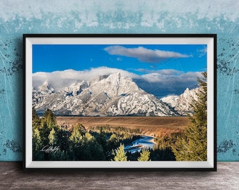 Grand Teton Wall Art: Snake River Overlook Scenic View