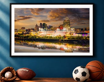 Citi Field Aerial Photo, New York Mets Wall Art, Queens Ballpark Sunset Print