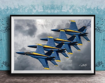 Blue Angels F-18 Wall Art - Limited Edition Print