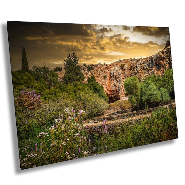 Caesarea Philippi, Gates of Hell, Temple of Pan, Israel Nature, Israel Landscape - Print/Canvas/Acrylic/Metal