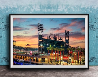 San Francisco Giants Oracle Park Stadium Ballpark Baseball Wall Art