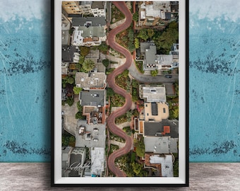 Lombard Street Wall Decor: Twisting San Francisco Road