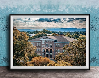 Maryville College Fayerweather Hall Print - Fall Campus Landscape