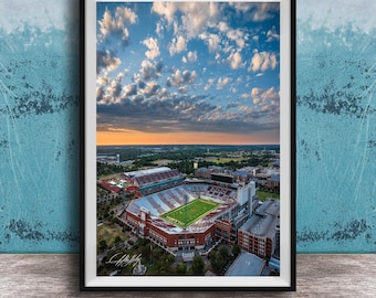 OU Stadium Wall Art - Palace on the Prairie, Oklahoma Sooners Spirit