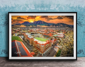 Colorado University, Buffaloes, Folsom Field and Rocky Mountains, Buffalos