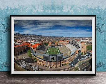 Colorado University, Buffaloes, Folsom Field and Rocky Mountains, Buffalos