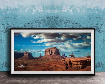 Monument Valley Native Princess Print - Southwestern Desert Scene