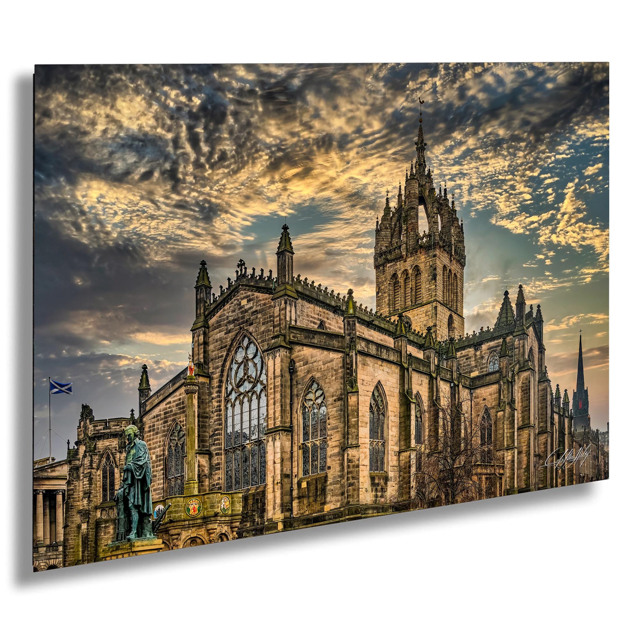 Edinburgh Castle, Royalty, Gothic Cathedral, St Giles Landmark, Historic Architecture, Travel Photography Print