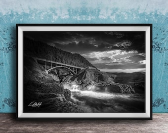 Sprouting Horn Ocean Print, Oregon Coast Sunrise (Fine Art Photography)