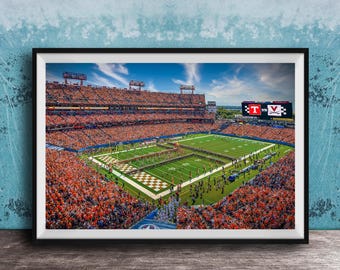Tennessee vs Virginia Football Wall Art - 2023 Season Opener