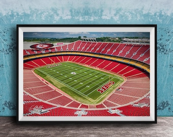 Arrowhead Stadium Wall Art: Chiefs Sunset View - GEHA Field