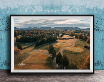 Three Ridges Golf Course Print: Fall Colors in the Smoky Mountains