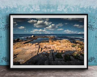 Caesarea Landscape Canvas - Herod Era, Original Mosaic Floor