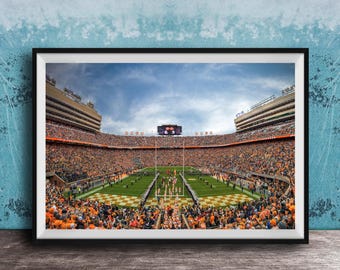 UT Vols vs Missouri Tigers Print: Senior Night Football Art